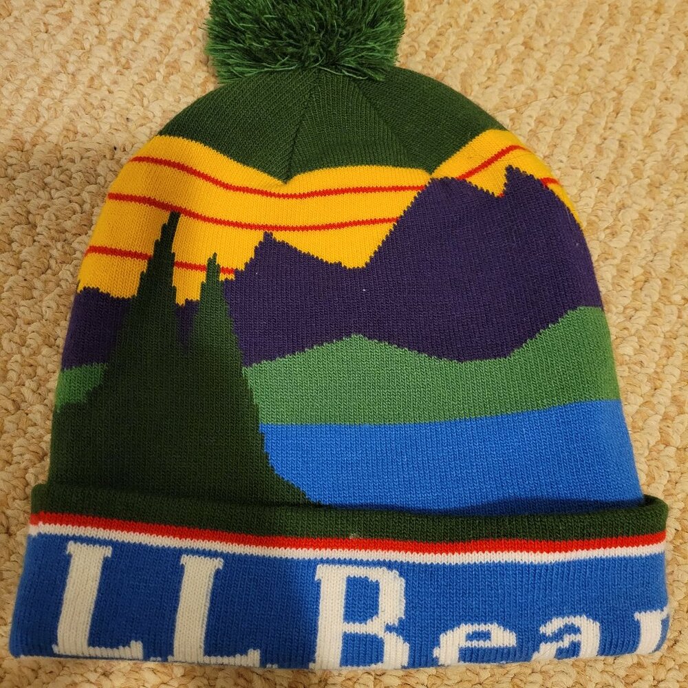 L.L. Bean pom pom beanie